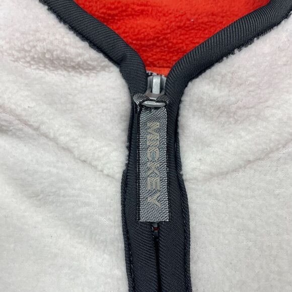 Vintage Mickey Mouse jacket Mens Small White 90s Fleece Cartoon - Picture 3 of 10